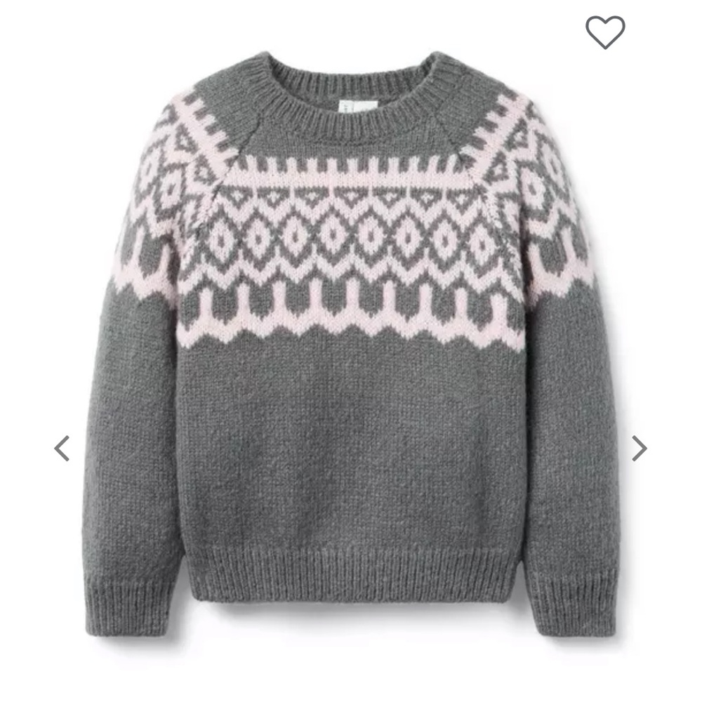 NWOT Janie and Jack Fair Isle Sweater